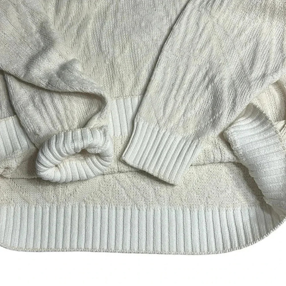 Cotton knit  chunky Sweater,men Small,Textured,ribbed,thick crew neck,Canada,vtg - Picture 9 of 11